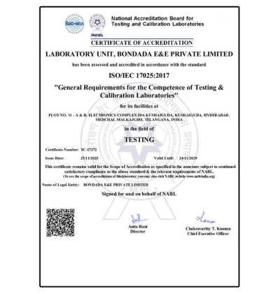 NABL Certificate